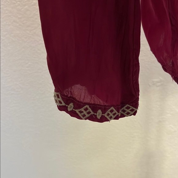 Johnny Was Embellished Long Sleeve Blouse with Mandarin Collar - Picture 4 of 7